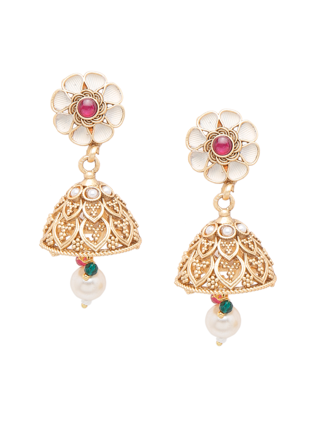 YouBella Jewellery Celebrity Inspired Gold Plated Necklace Jewellery Set for Girls and Women